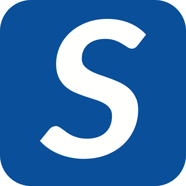 The Stylecards icon is a whit italic sans-serif capital S in front of a blue background.