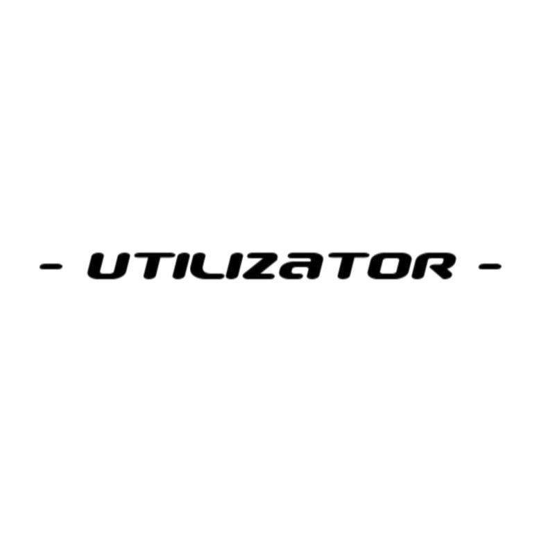 The Utilizator logo features black text in front of a white background.